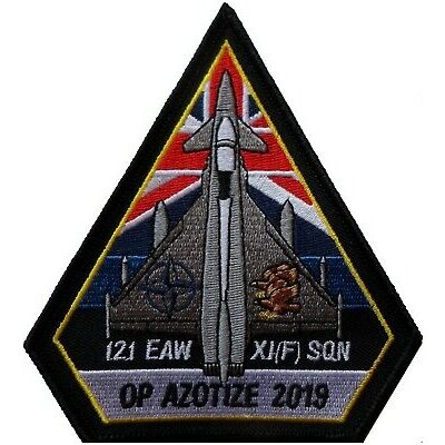 No. XI (11) (F) Squadron RAF Typhoon Operation Azotize Estonia Embroidered Patch